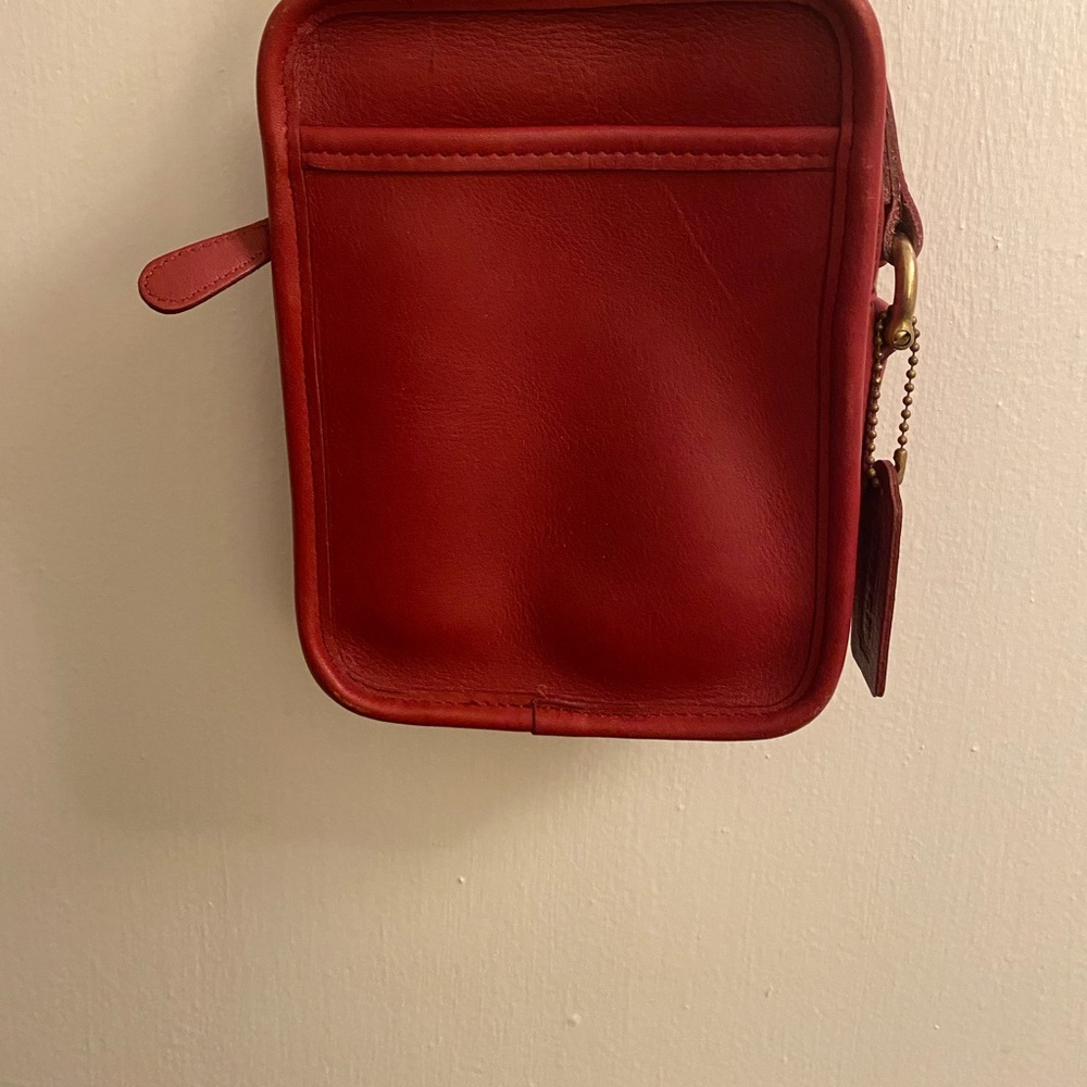 Coach Red Leather Crossbody Bag
